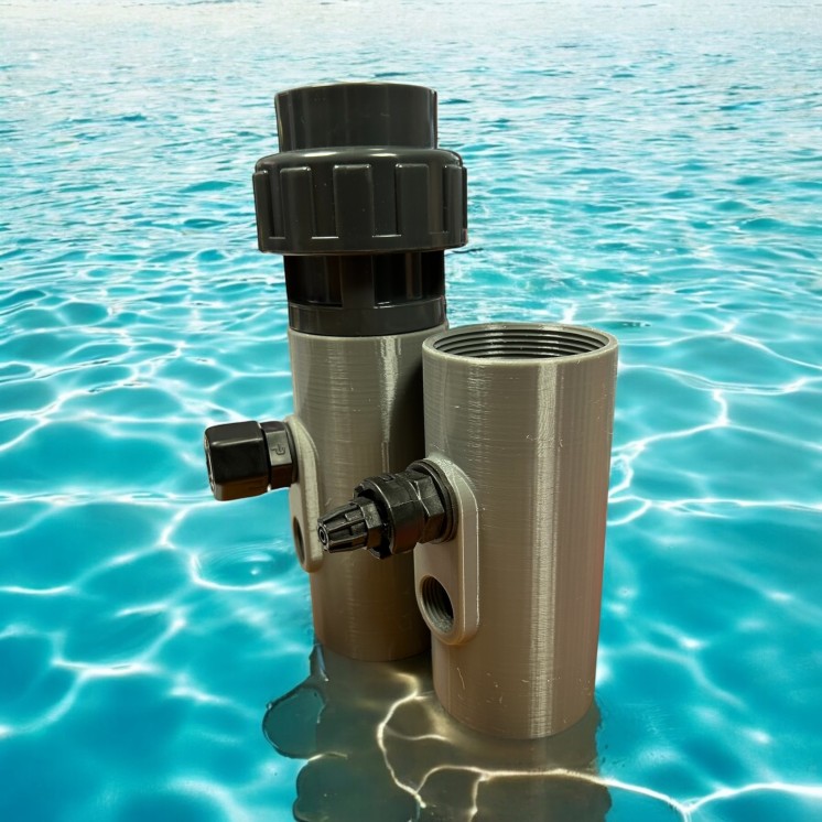Porte-sondes pH, Rx et injecteurs pour piscine | JM3D
