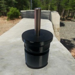 Palier haute performance sans vis pour girouette 1/4"
