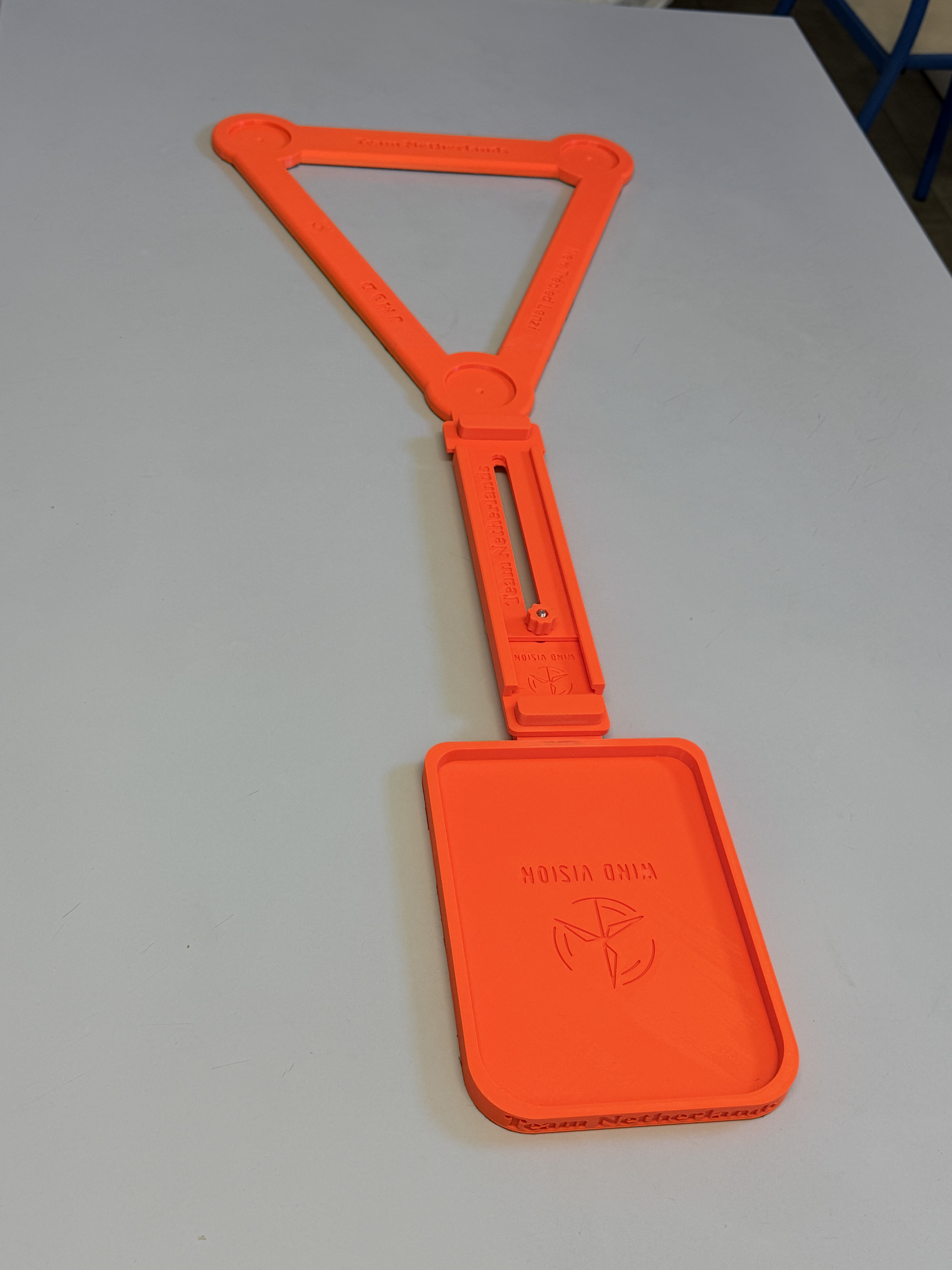 Aligneur orange personnalisé pour l’équipe des Pays-Bas